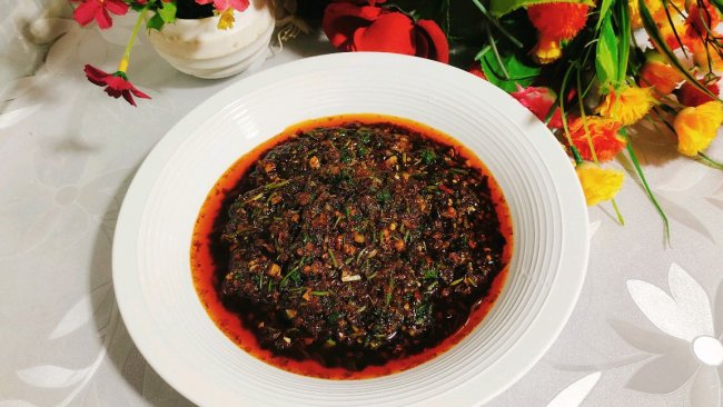 香菜辣椒酱的做法