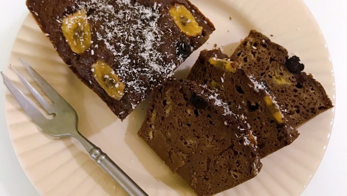 可可全麦蛋糕（无油无糖）