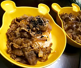 日式牛肉饭～儿童简餐系列的做法