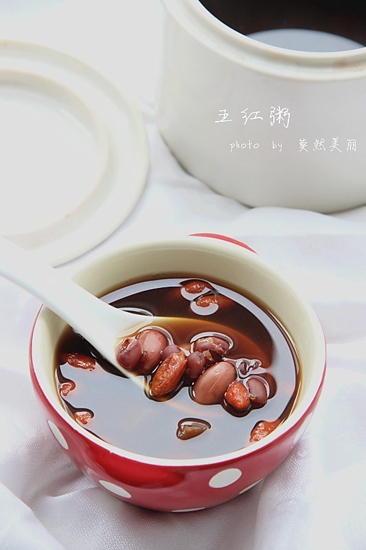 补气补血暖汤--五红粥