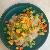 鲜香Q弹的低脂时蔬虾饼宝宝辅食虾饼的做法图解4