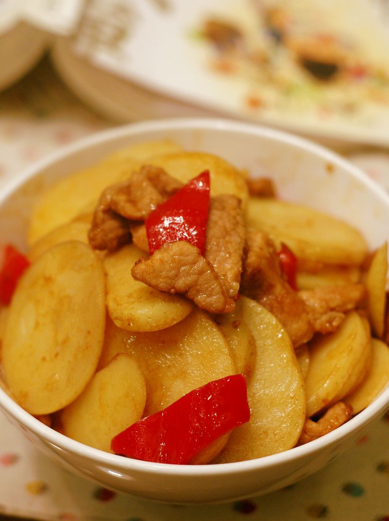 土豆炒肉片