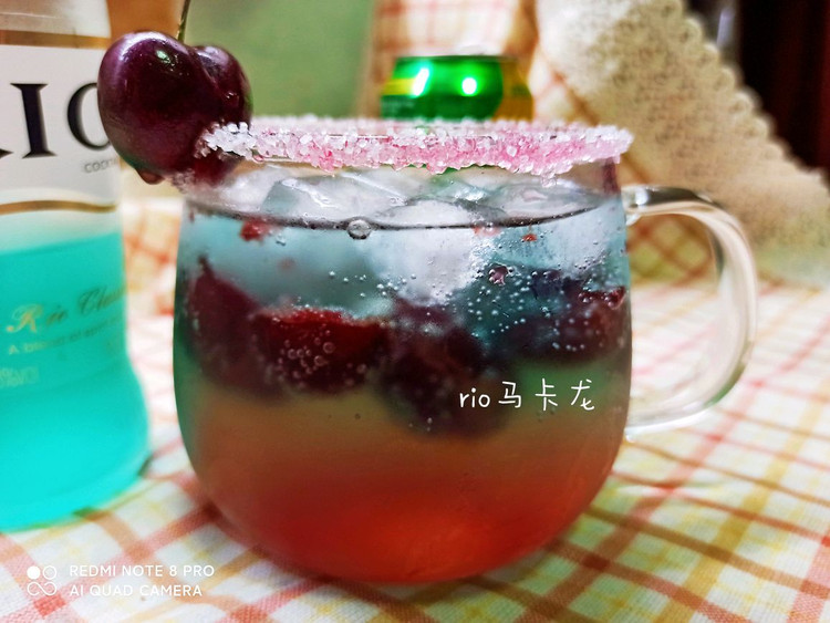 家庭简易rio马卡龙鸡尾酒的做法