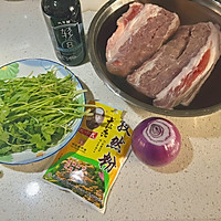 孜然香菜羊肉的做法图解1