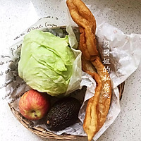 芝麻油条沙拉~三伏素食的做法图解1