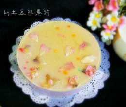 桃花紫薯慕斯蛋糕# 松下烘焙魔法世界#的做法