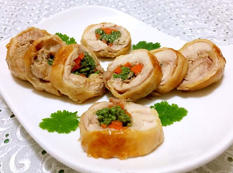 鸡腿时蔬卷的做法图解15