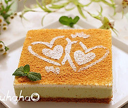 #西班牙谷优饼干#之豌豆酸奶慕斯蛋糕的做法