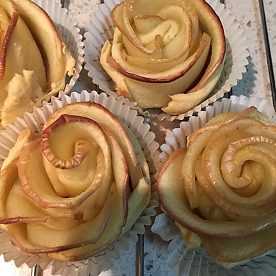 换种方法吃苹果--烤苹果饼干花