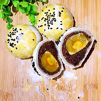 玉米油版酥的掉渣的蛋黄酥的做法图解22