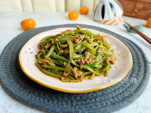 爆炒豆豉芸豆肉丝