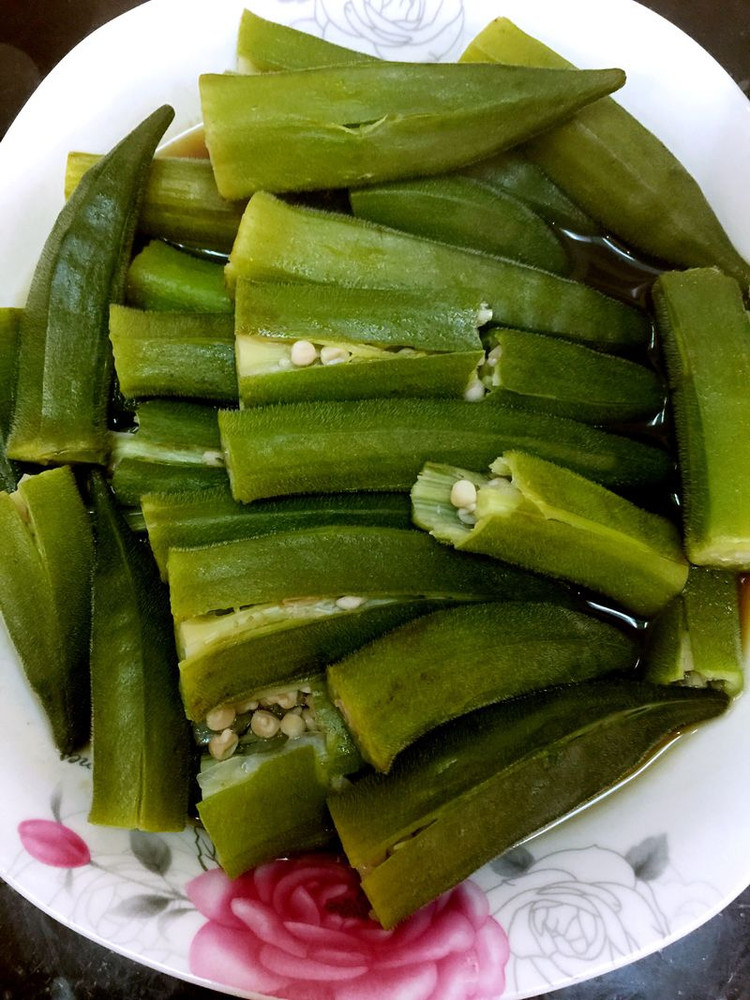 快手菜_清蒸秋葵的做法