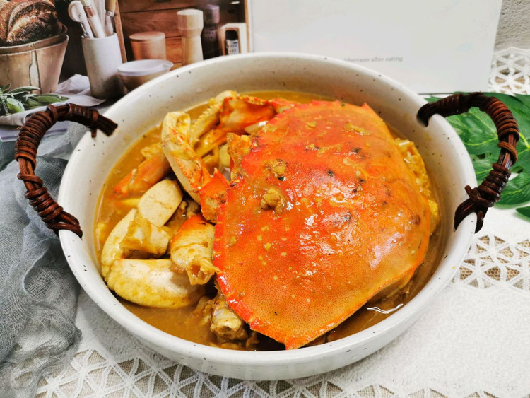 咖喱珍宝蟹的做法