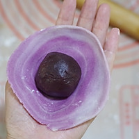 紫薯螺旋蛋黄酥的做法图解12
