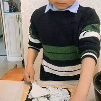 可以和孩子一起完成的美食--寿司反卷的做法图解8