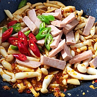 #钟于经典传统味#白玉菇炒午餐肉的做法图解7