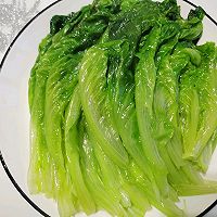 减肥必备:5分钟快手菜～耗油生菜的做法图解5