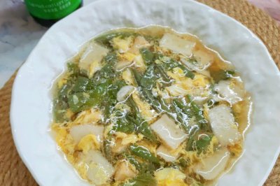 营养美味莼菜豆腐鸡蛋汤
