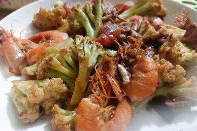 海鲜番茄菜花