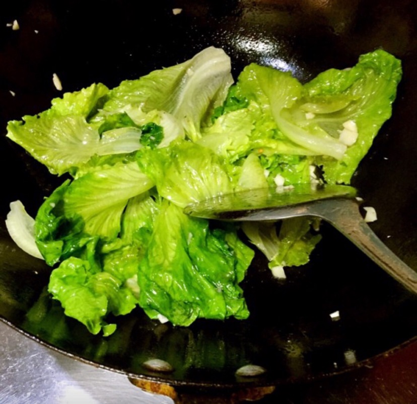 蒜泥豆酱生菜的做法图解4