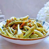 #钟于经典传统味#简单好吃的扁豆炒肉丝的做法图解7