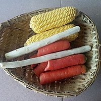山药玉米胡萝卜排骨汤的做法图解2