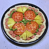【10寸卷边菠萝培根披萨】的做法图解8