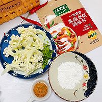 麻辣花菜的做法图解1