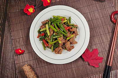 蒜薹炒肉，蒜苔炒肉