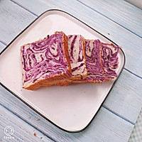 紫薯大理石纹土司的做法图解25