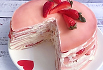 免烤箱❗️一次就成功的草莓千层蛋糕的做法