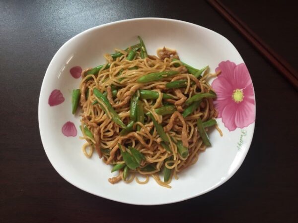 豆角炒面