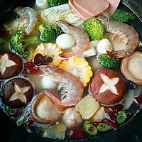 骨汤海鲜冒菜#冬天就要吃火锅#的做法图解6