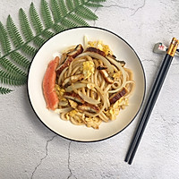 #中秋团圆食味#鳗鱼炒乌冬的做法图解11