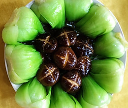 蚝油香菇上海青的做法
