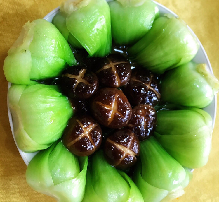 蚝油香菇上海青的做法
