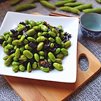 酱瓜炒毛豆#我要上首页挑战家常菜#的做法图解7