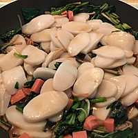 菠菜炒年糕的做法图解8