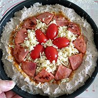 【不用揉面的厚底披萨】圣女果火腿披萨的做法图解13