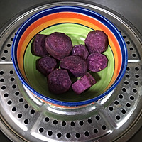 紫薯燕麦牛奶的做法图解2