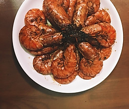 油焖阿根廷红虾#金龙鱼外婆乡小榨菜籽油#的做法