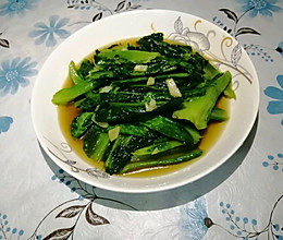 蒜蓉炒油麦菜的做法