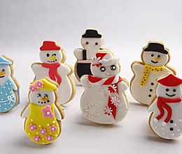 可爱雪人——翻糖饼干制作教程的做法