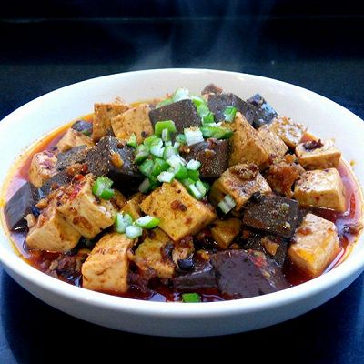 麻婆鸳鸯豆腐