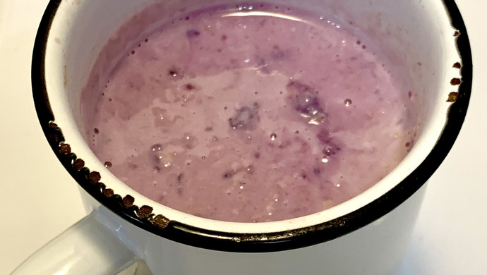紫薯燕麦牛奶杯