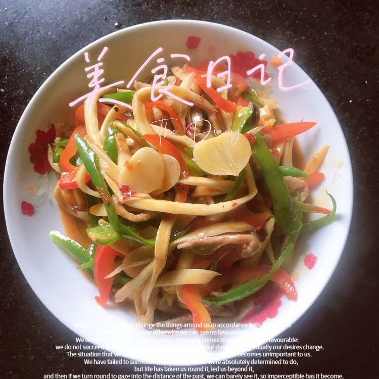 杏鲍菇炒肉丝的做法