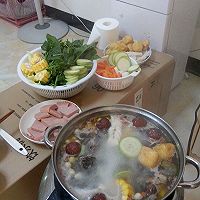 红枣枸杞乌鸡火锅的做法图解4