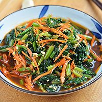 #少盐饮食 轻松生活#  酸辣开胃的凉拌菠菜的做法图解9