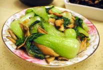 香菇油菜（快手版）的做法