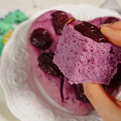 奶香紫薯发糕